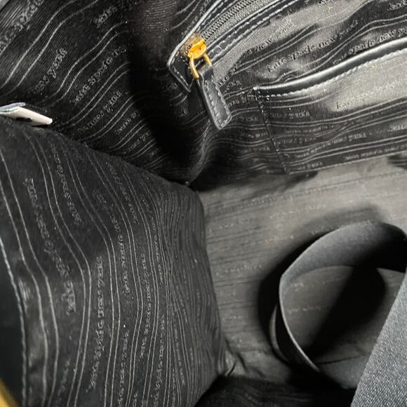 Kate Spade Flower Monogram Manhattan Chenille Large Tote - Picture 7 of 10